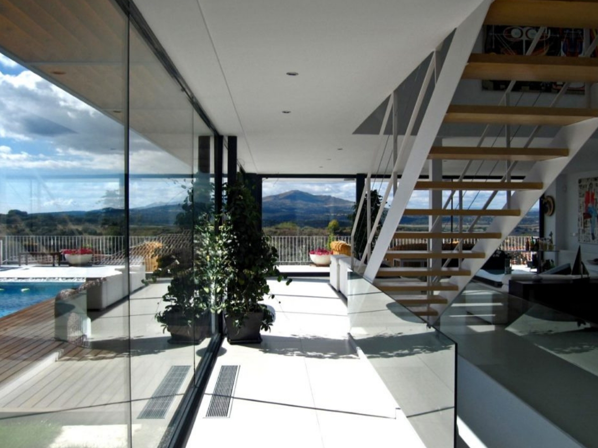 Fotografía de Casa Ramas, situada en Cotos de Monterrey (Madrid). Un proyecto del estudio de arquitectura FH2L Arquitectos