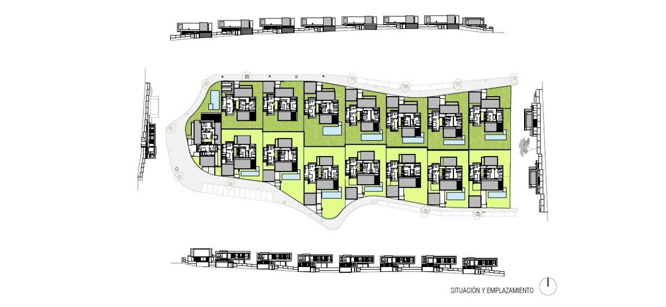 15 viviendas unifamiliares adosadas en Boadilla del Monte, Madrid. Proyecto de FH2L Arquitectos