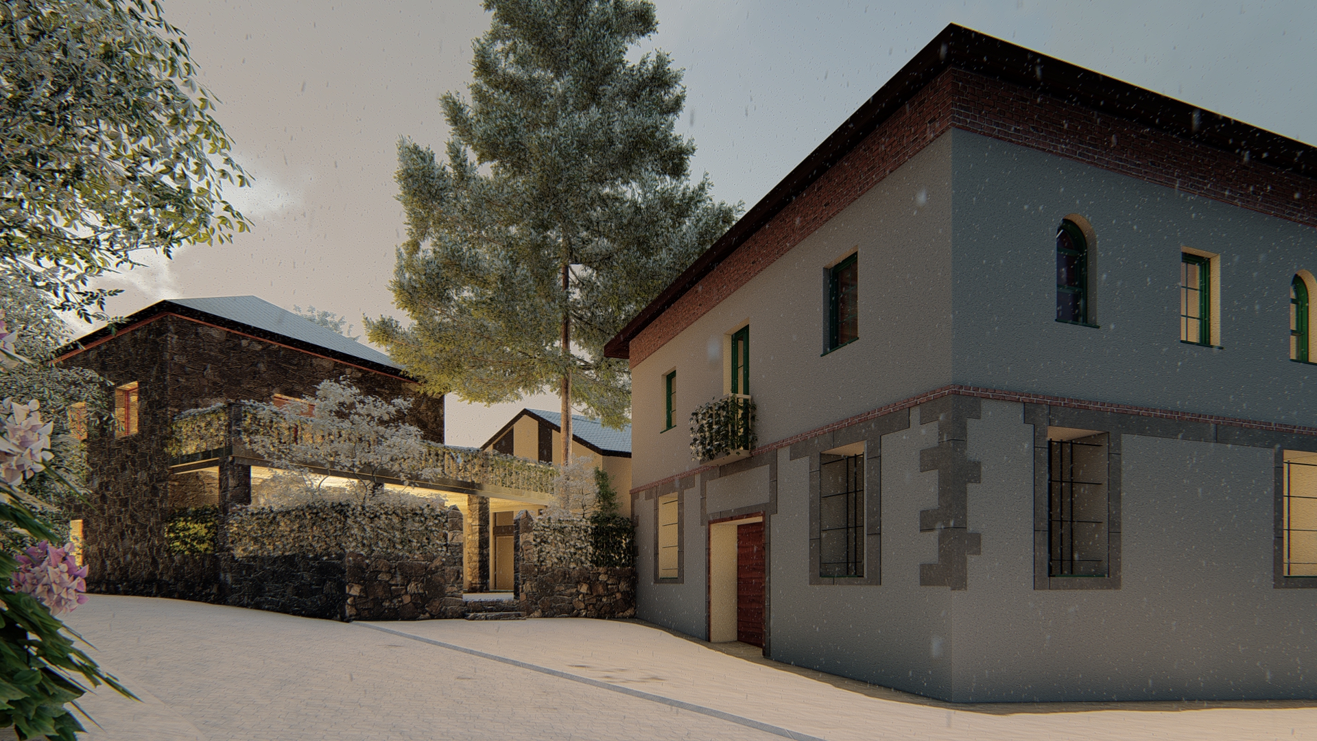 9 viviendas unifamiliares aisladas + rehabilitación de una vivienda unifamiliar. Un proyecto del estudio de arquitectura FH2L Arquitectos en Navacerrada, Madrid