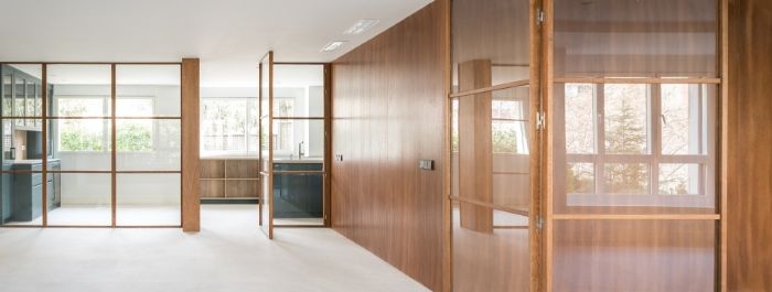 Proyecto del estudio de arquitectura FH2L Arquitectos de una reforma integral de un piso en la c/ Padre Damián (Madrid).